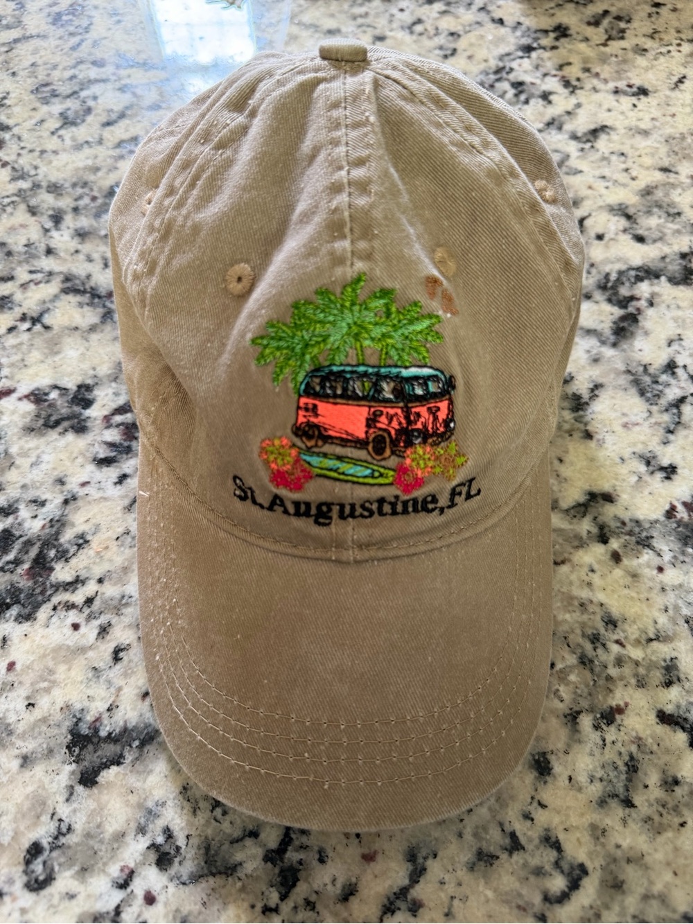Khaki St. Augustine, FL Embroidered Hat